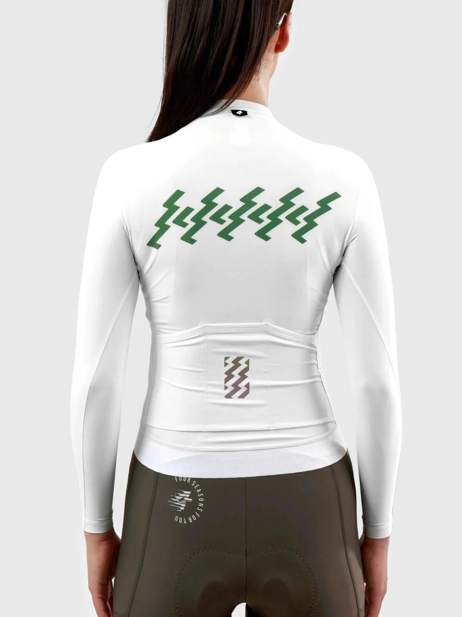 Slumber Women Cycling Jersey Long Sleeve - Cloud Lightning