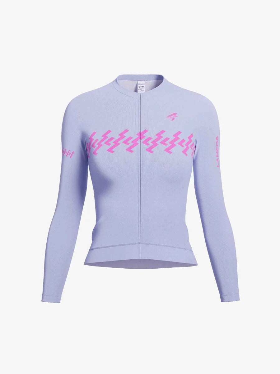 Slumber Women Cycling Jersey Long Sleeve - Romantic Purple