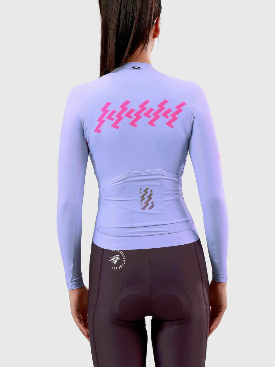 Slumber Women Cycling Jersey Long Sleeve - Romantic Purple