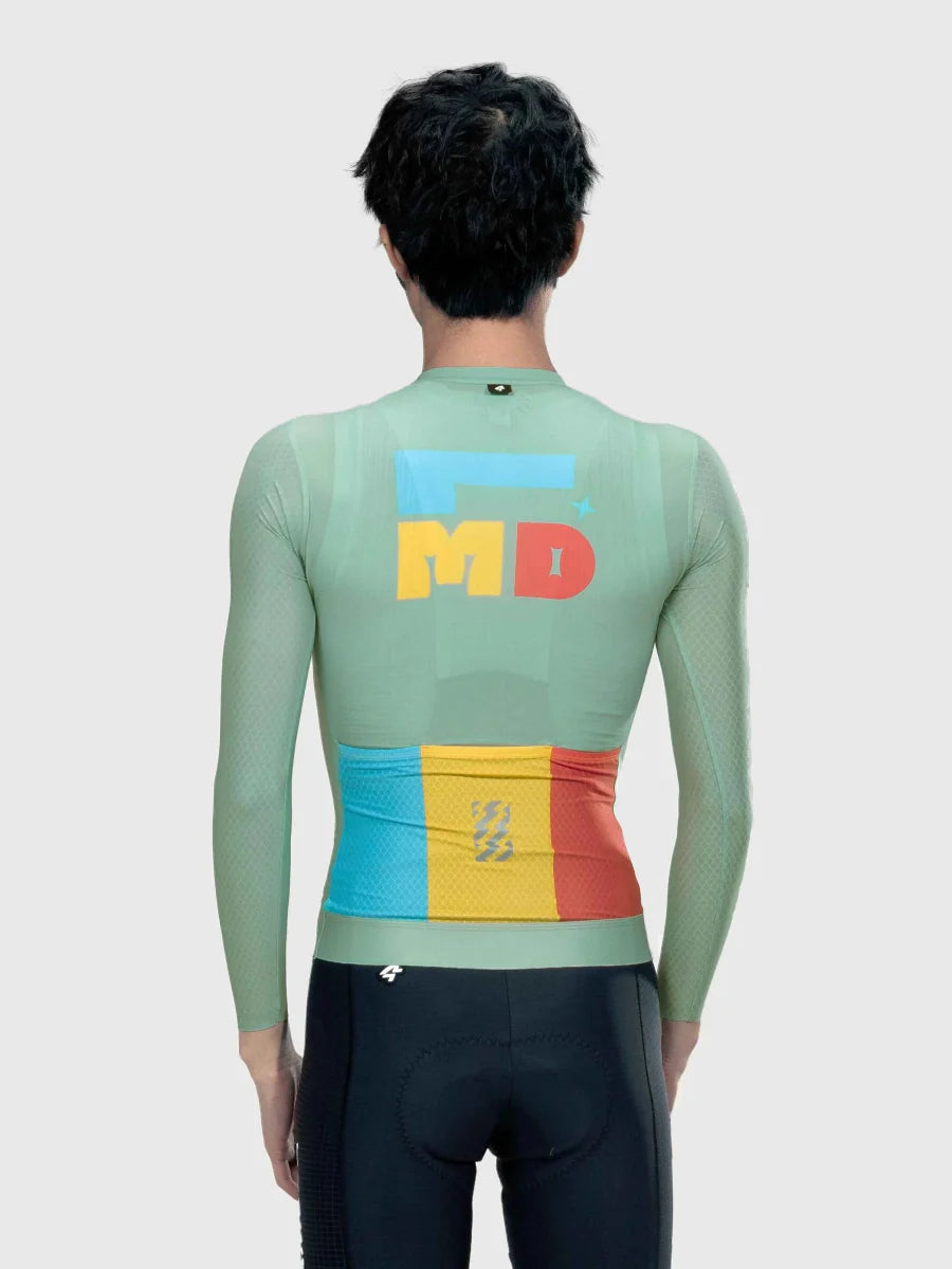 Sparkle Men's Cycling Jersey Long Sleeve - Green