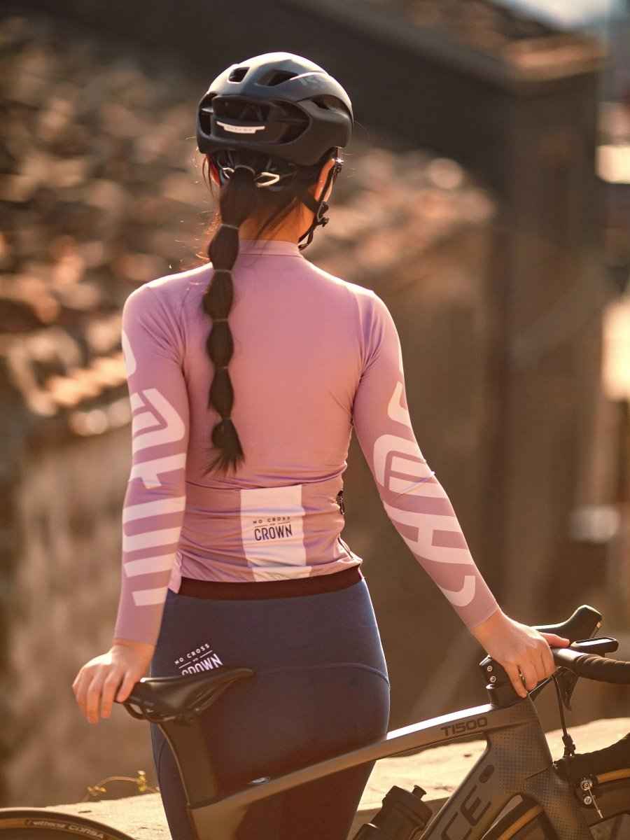Splendid Women Cycling Jersey Long Sleeve - Lilac Purple