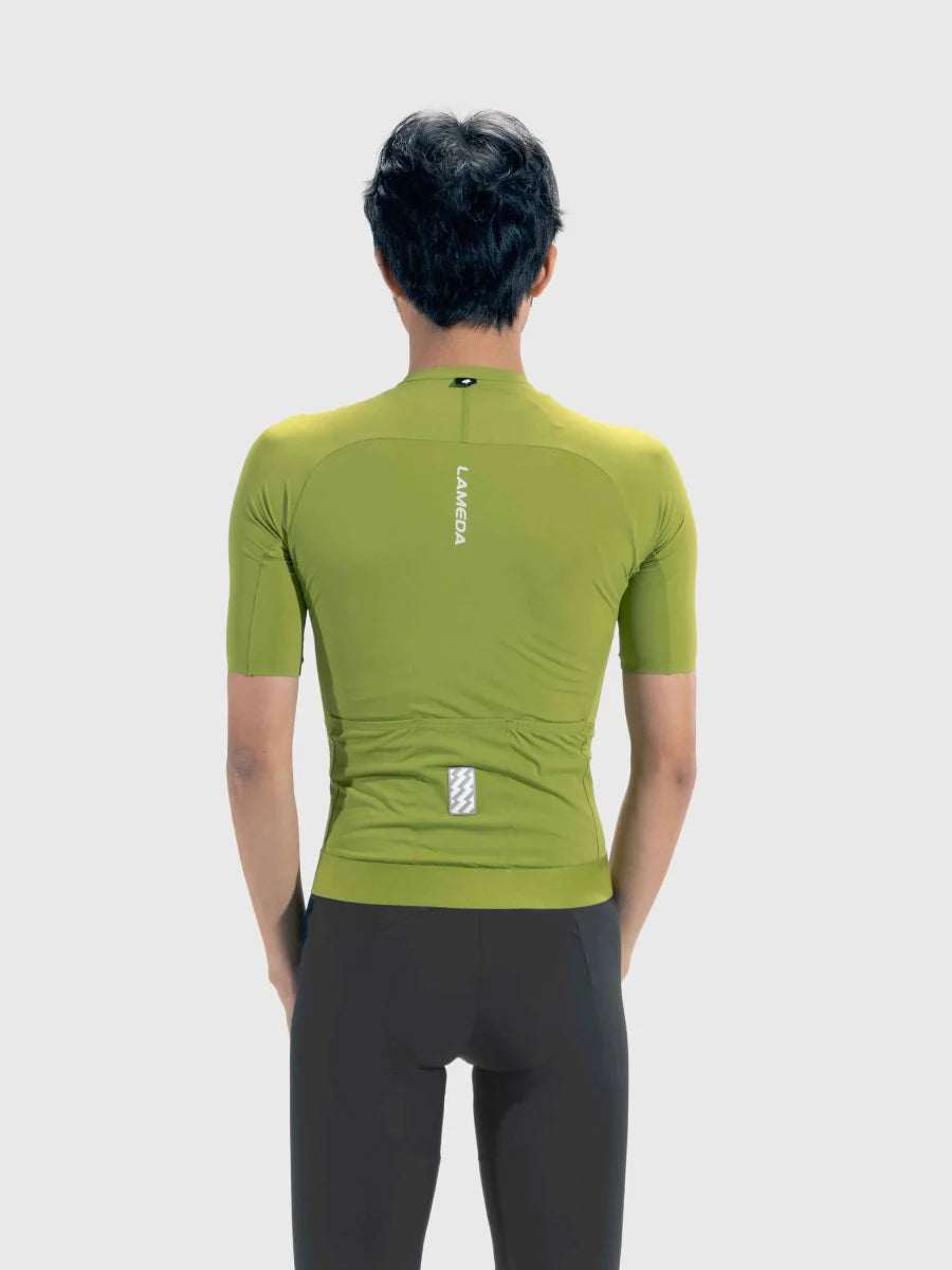 Summit Ride Men Cycling Jersey - Grass Green