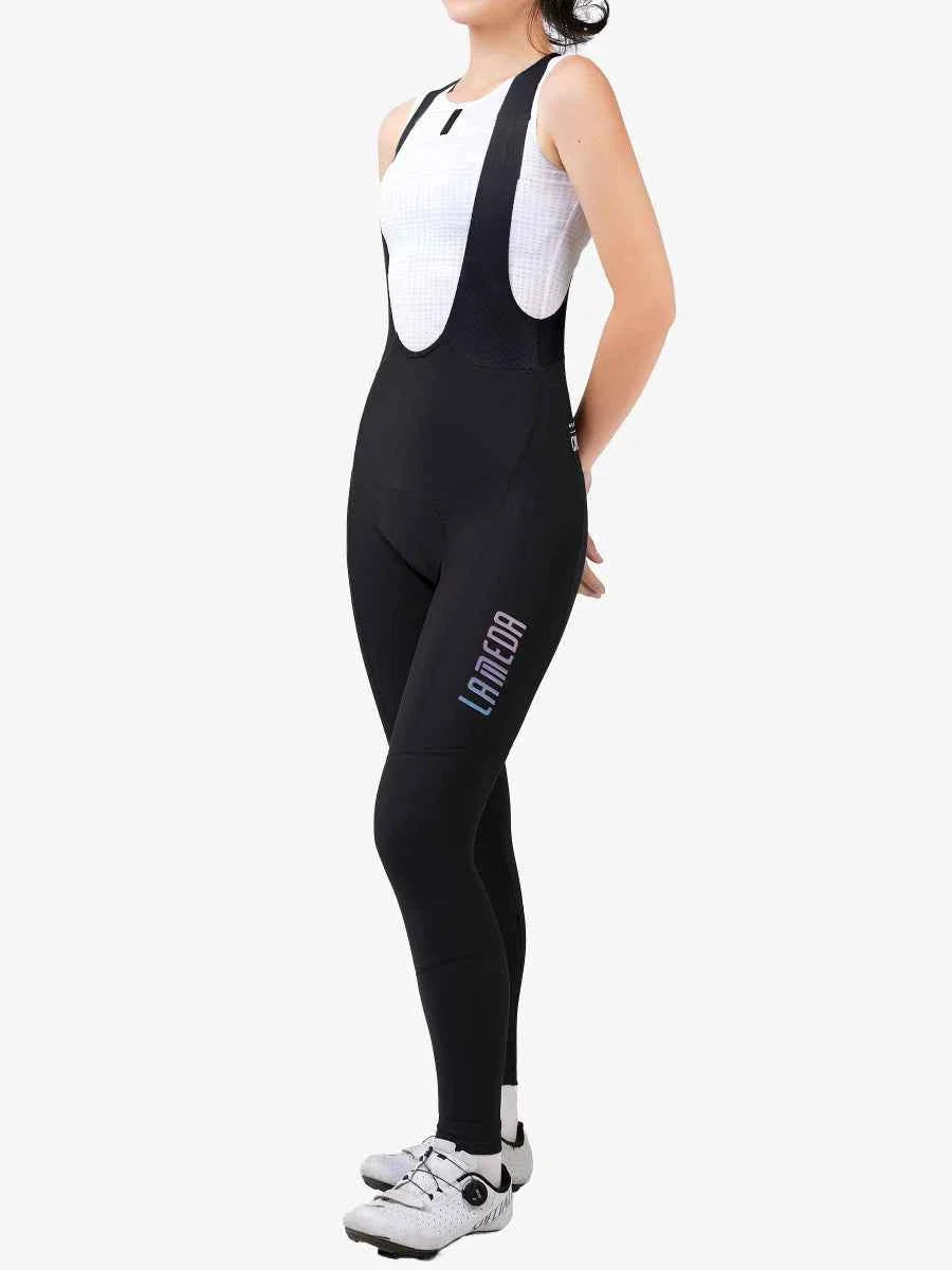 Sunset Women's Thermal Fleeced Bib Tights - Black