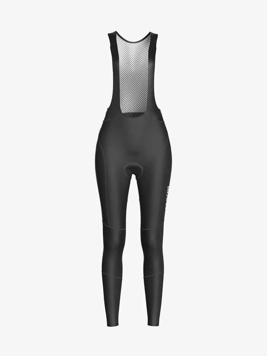 Sunset Women's Thermal Fleeced Bib Tights - Black