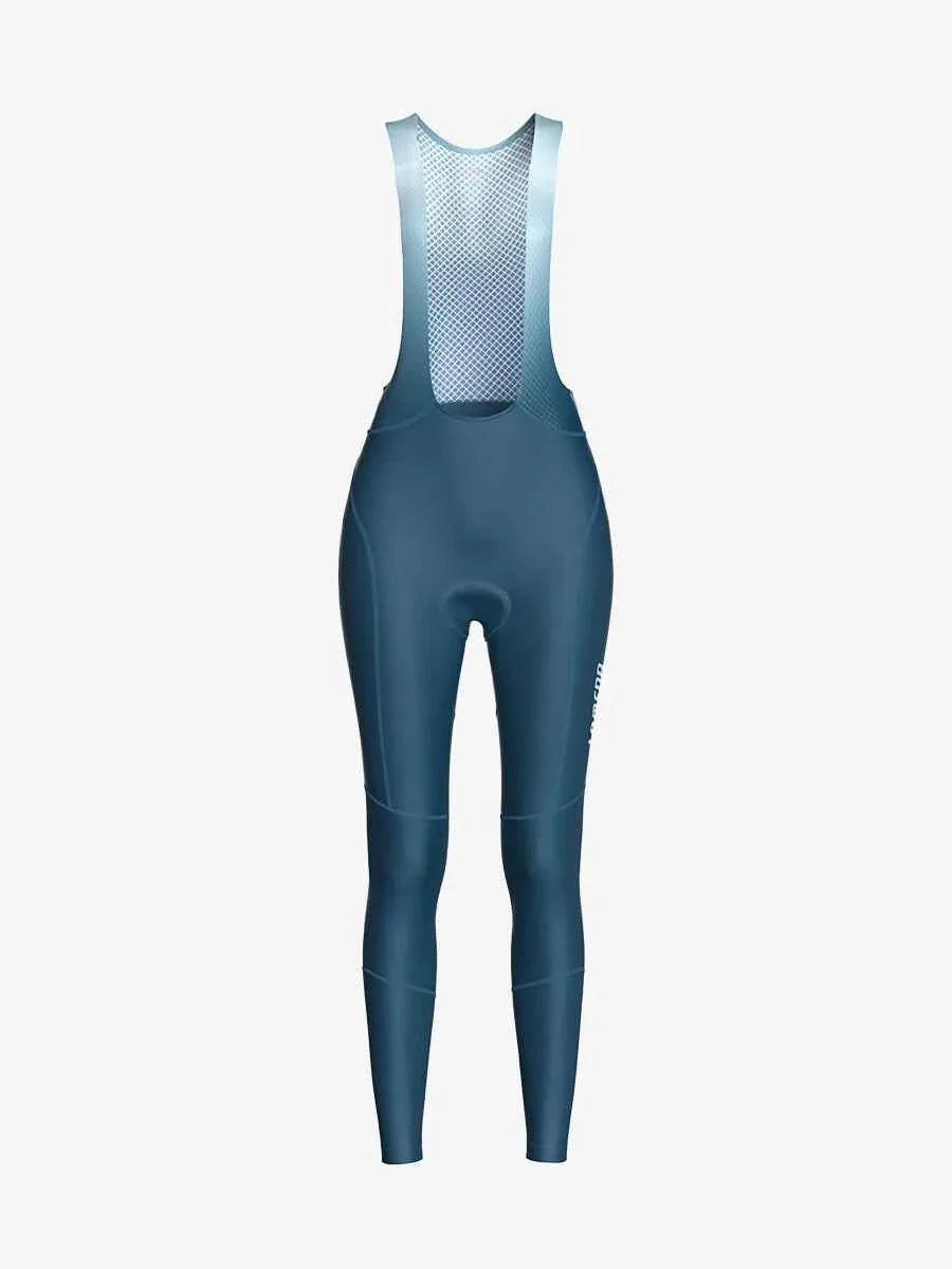 Sunset Women's Thermal Fleeced Bib Tights - Blue