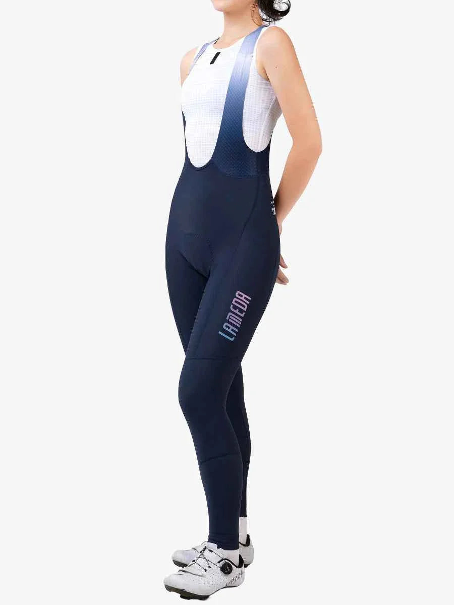 Sunset Women's Thermal Fleeced Bib Tights - Navy