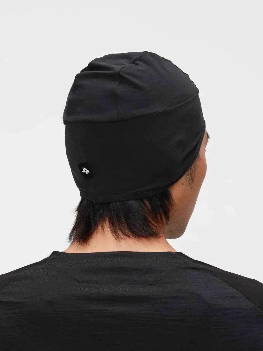 Thermal Beanie for Under Bike Helmet - Black