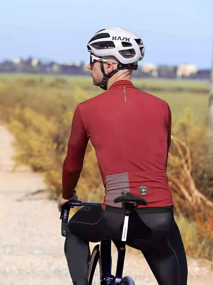 Transcend Men's Fleeced Thermal Jersey - Red