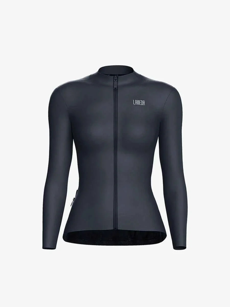 Transcend Women's Fleeced Thermal Jersey - Gray