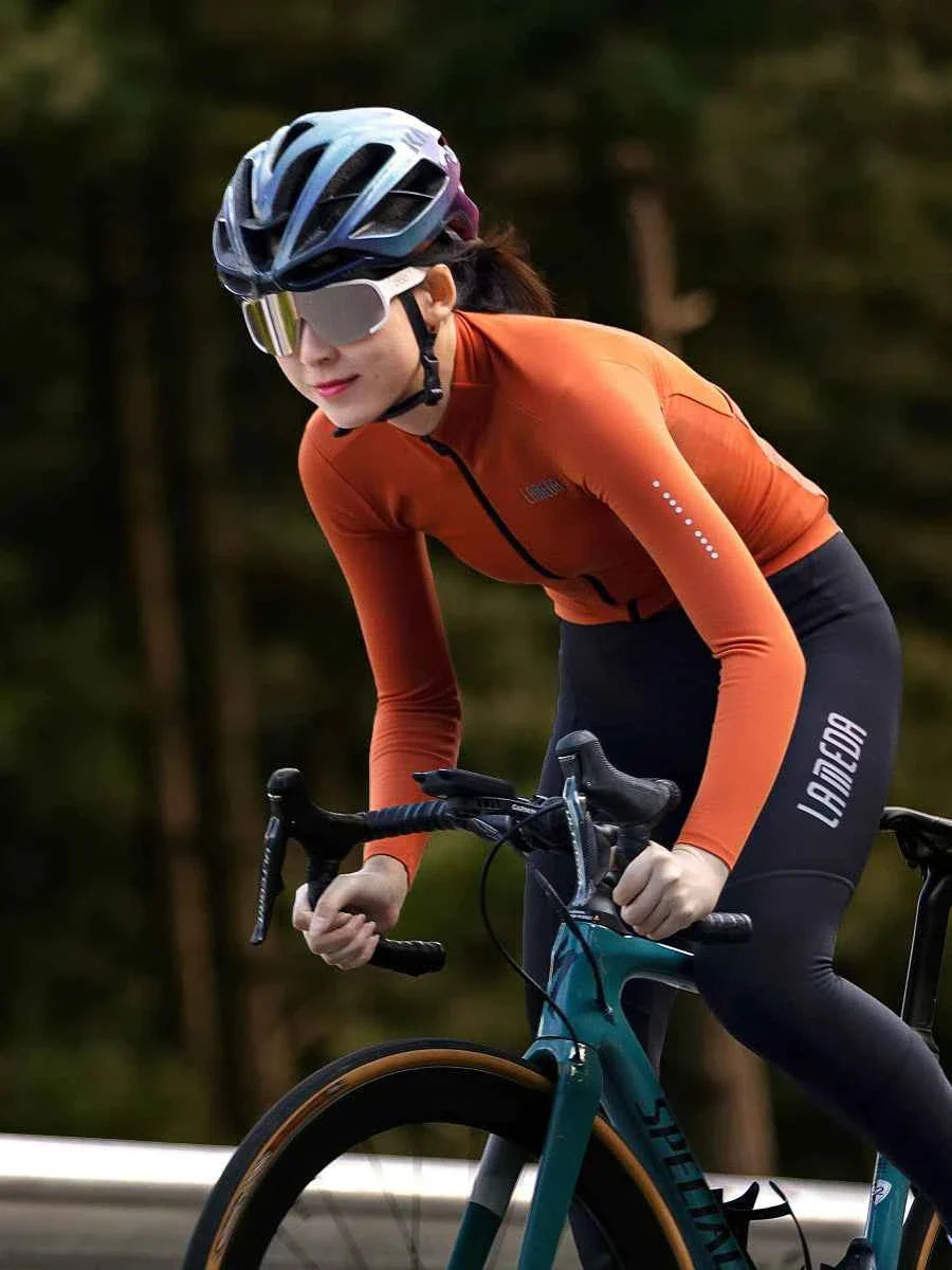 Transcend Women's Fleeced Thermal Jersey - Orange