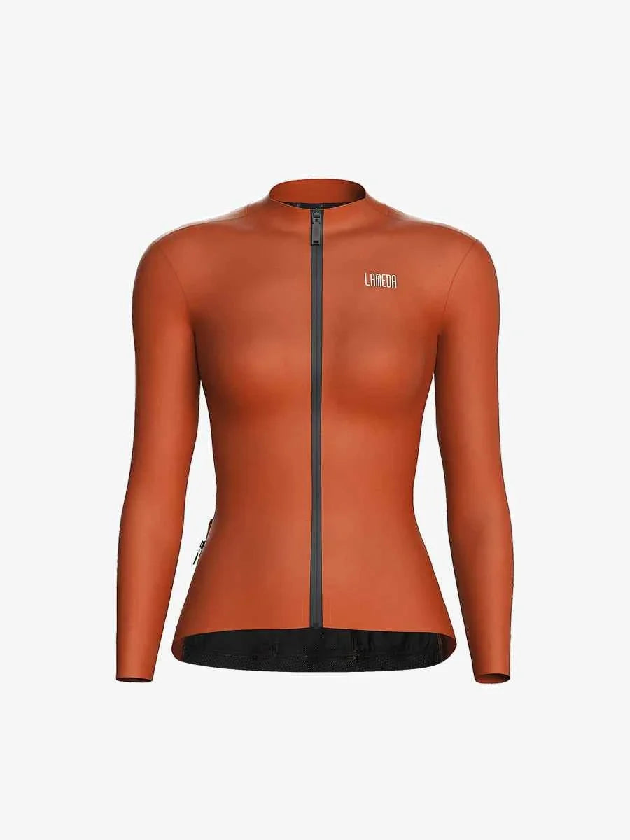 Transcend Women's Fleeced Thermal Jersey - Orange