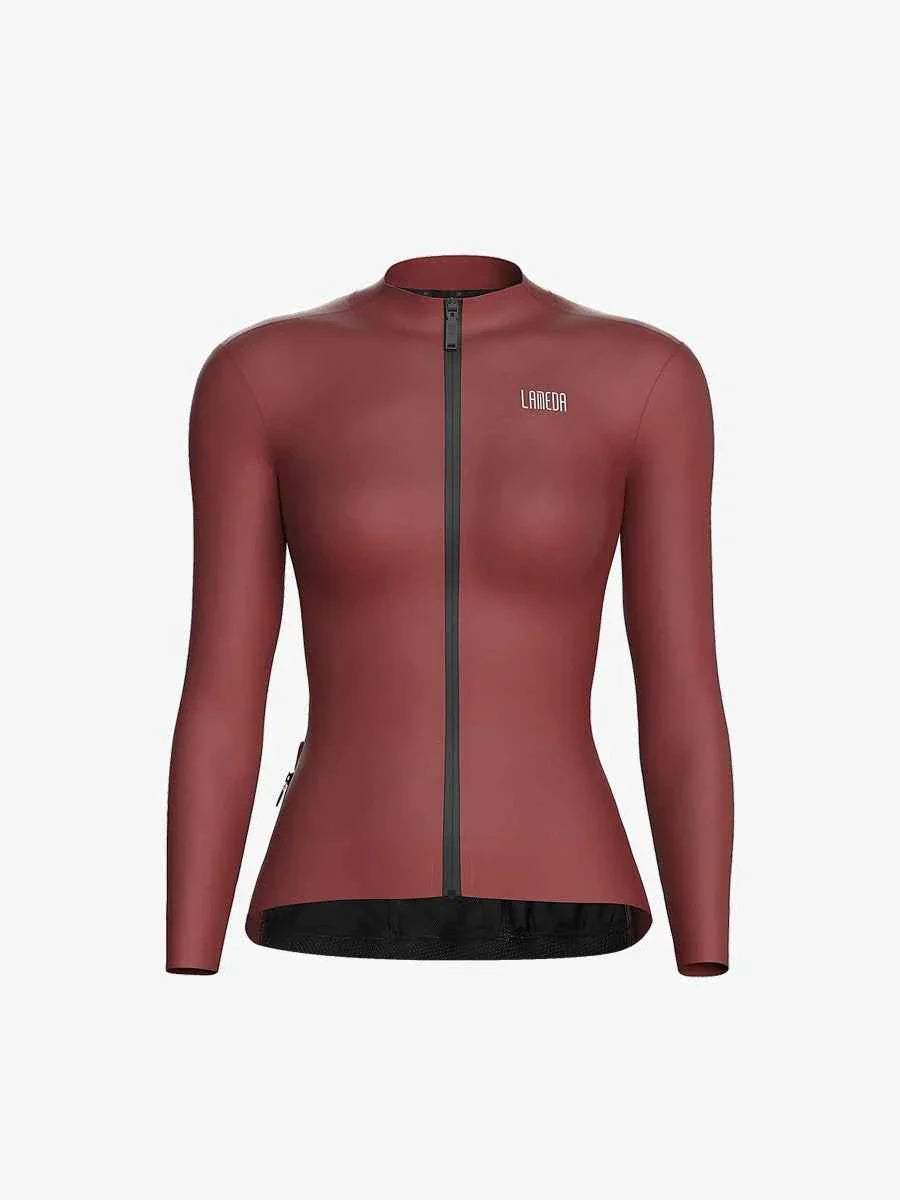 Transcend Women's Fleeced Thermal Jersey - Red