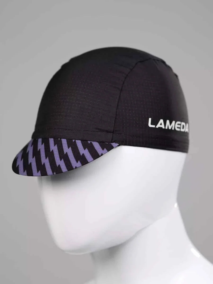 Unisex Cycling Cap - Black Lightning