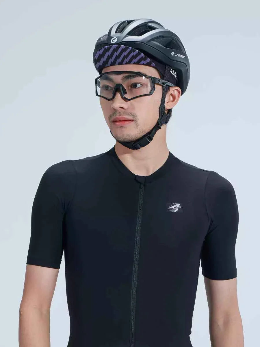 Unisex Cycling Cap - Black Lightning