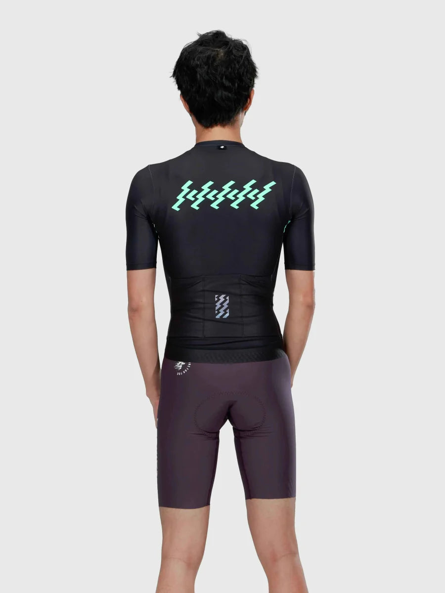 Verde Men Cycling Jersey - Ink Green