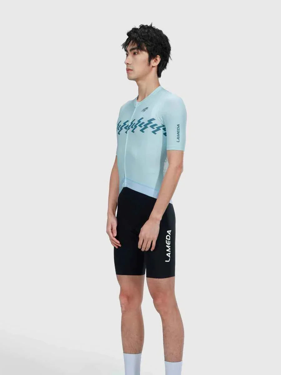 Verde Men Cycling Jersey - Mediterranean Blue