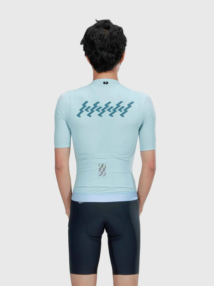 Verde Men Cycling Jersey - Mediterranean Blue