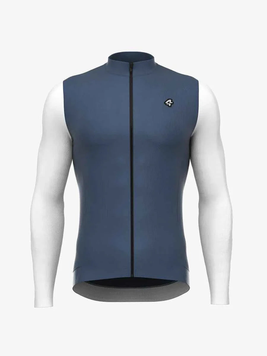 Vigour Men's Fleeced Thermal Jersey - Blue