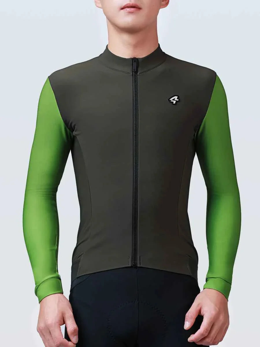 Vigour Men's Fleeced Thermal Jersey - Green