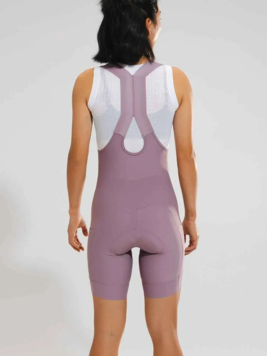 Women's Basic Bib Shorts 2025SSZ504 - Pink
