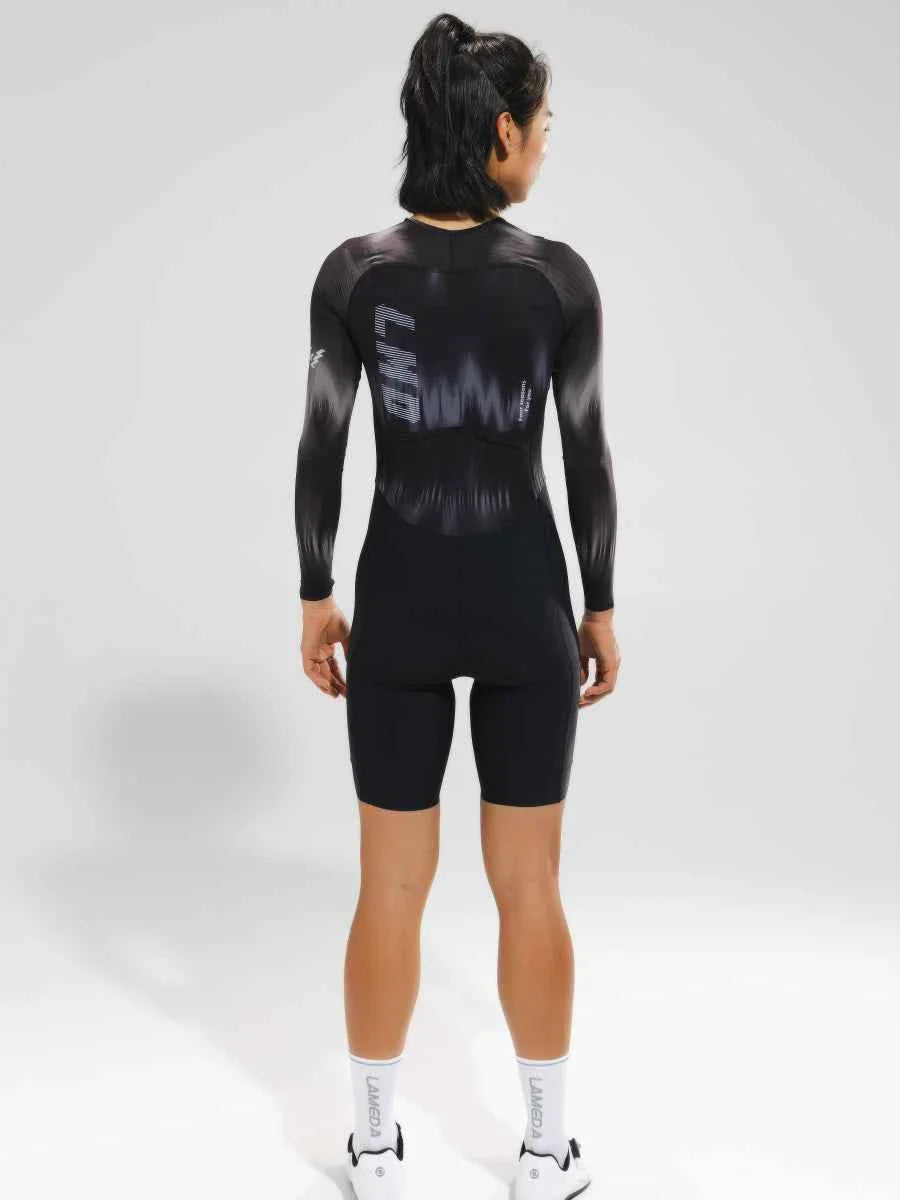 Women's Pro Cycling Skinsuit 2024SSS5228 - Black