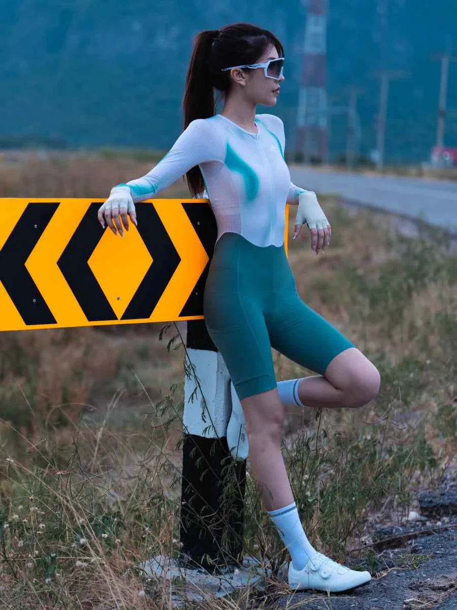 Women's Pro Cycling Skinsuit 2024SSS5228 - White