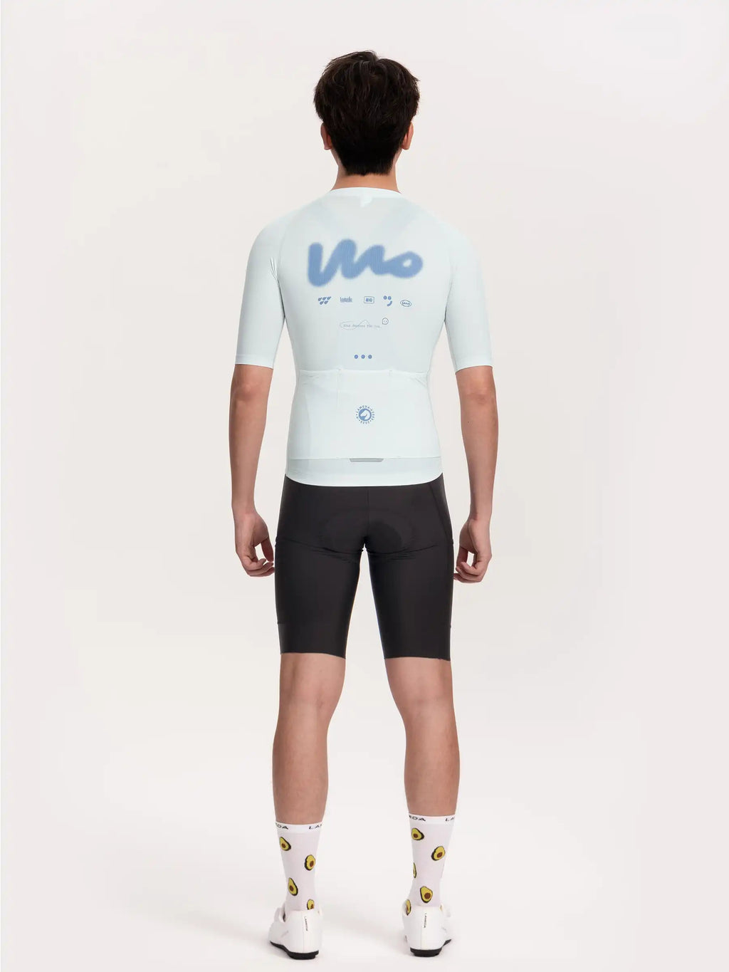 WOW Men's SS Jersey - Blue back view