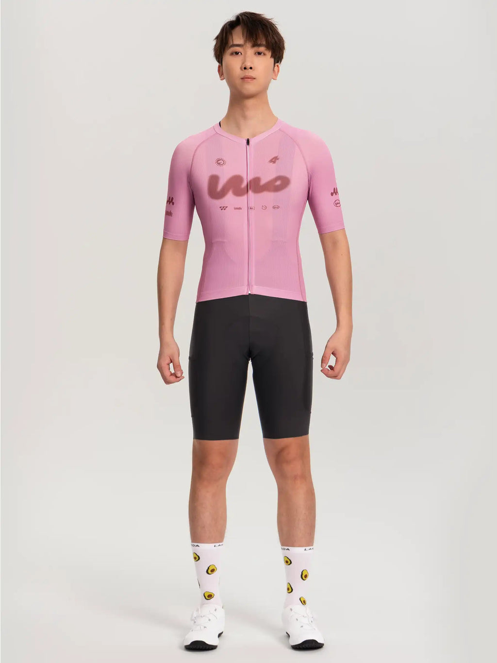 WOW Men's SS Jersey - Pink front view