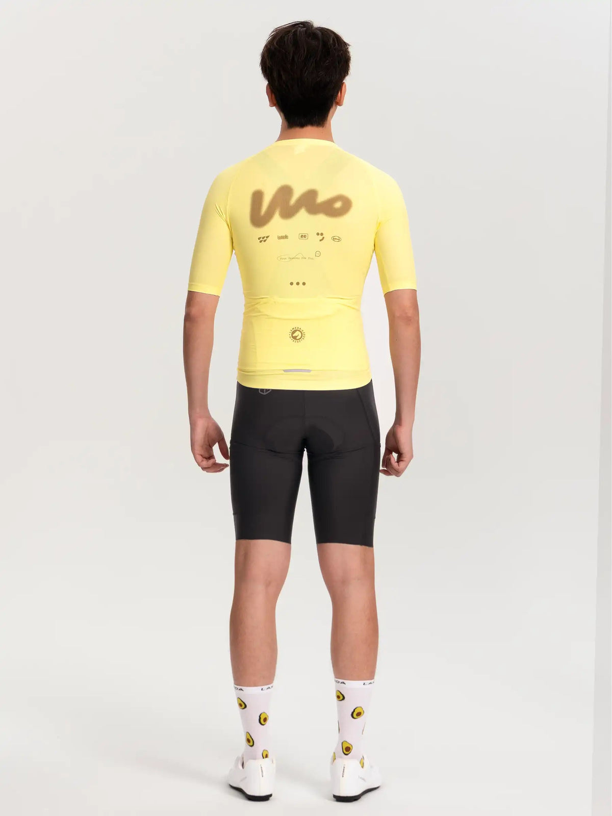 WOW Men's SS Jersey - Yellow back view