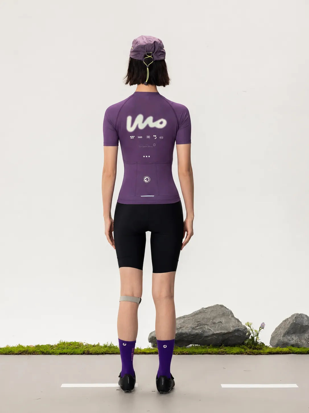 WOW Women's SS Jersey - Purple back view